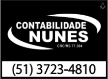 CONTABILIDADE NUNES - ASSESSORIA - CONTABILIDADE - DEPARTAMENTO PESSOAL - ABERTURA DE EMPRESAS - CACHOEIRA DO SUL - RS - B4
