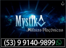 MISTIKA ALFAIAS MA��NICAS - ATELIER E ARTIGOS MA�ONICOS - AVENTAL - JOIAS - ESTANDARTES - PIN - BOTONS - BAG� - RS - B4