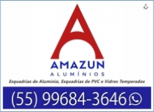 AMAZUN ALUMNIOS0 - IND COM ESQUADRIAS DE ALUMNIO, ESQUADRIAS DE PVC E VIDROS TEMPERADOS - SANTO NGELO - RS - B4