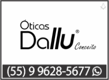 �TICA DALLU - ARTIGOS DE �PTICA, �CULOS DE GRAU - �CULOS DE SOL  - ARMA��O - LENTES - VIS�O - AGUDO  - RS