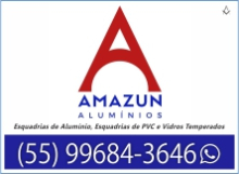 AMAZUM ALUMNIOS0 - IND COM ESQUADRIAS DE ALUMNIO, ESQUADRIAS DE PVC E VIDROS TEMPERADOS - SANTO NGELO - RS - B4