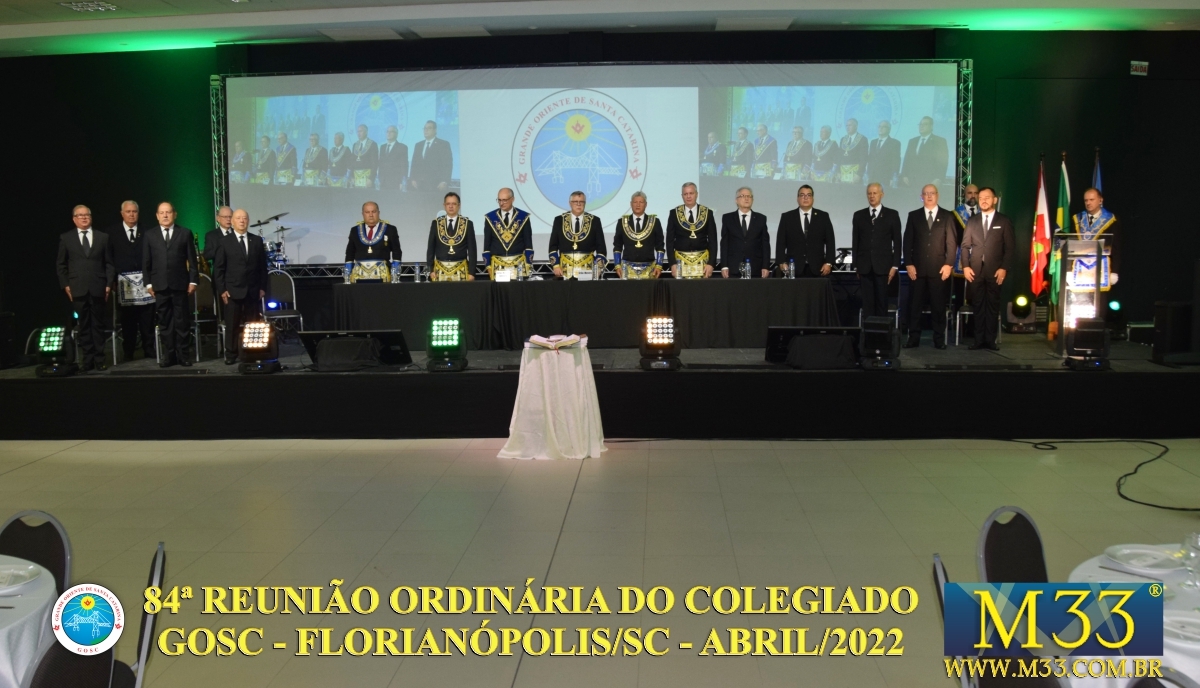 84ª REUNIÃO ORDINÁRIA DO COLEGIADO GOSC - FLORIANÓPOLIS/SC - ABRIL/2022 - 6 Sessão Magna Parte2
