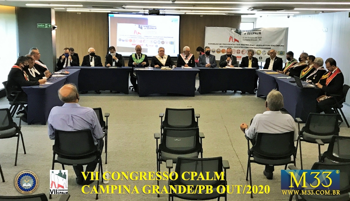 VII CONGRESSO DO CONSELHO DE PRESIDENTES DA ASSEMBLEIAS LEGISLATIVAS MANICAS - CPALM CONFEDERADOS A COMAB - CAMPINA GRANDE/PB OUT/2020 PARTE 2