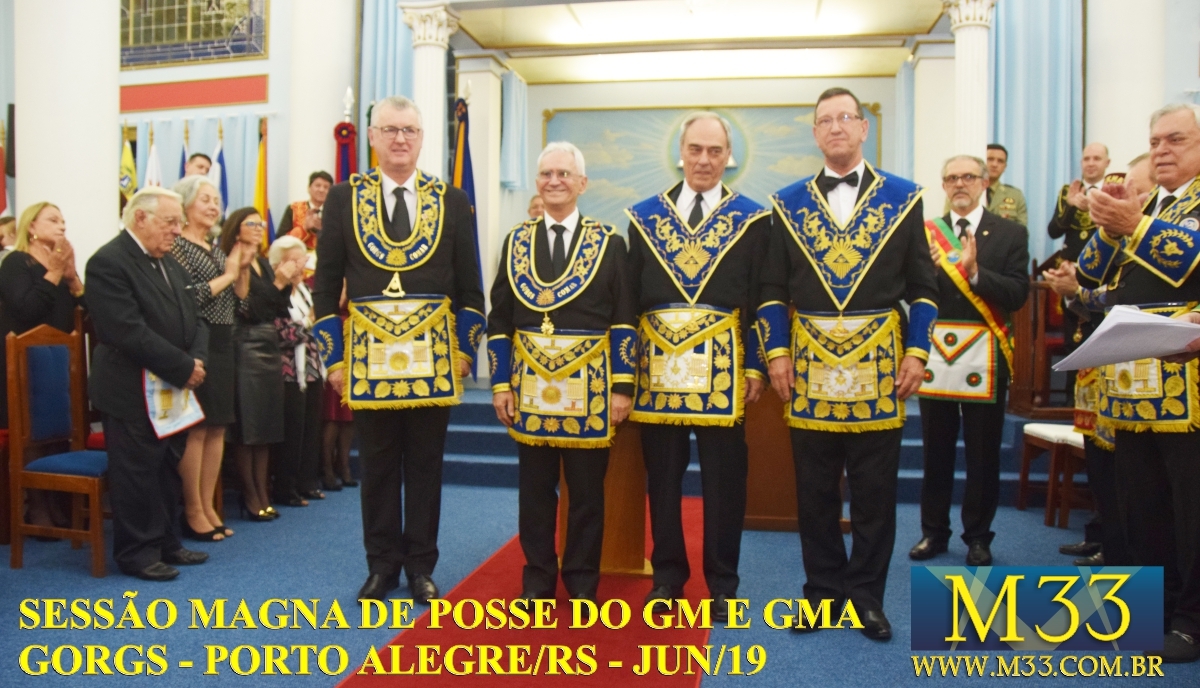 SESSO MAGNA DE POSSE DO GRO-MESTRE E GRO-MESTRE ADJUNTO GORGS - PORTO ALEGRE/RS - JUN/2019 PARTE 3