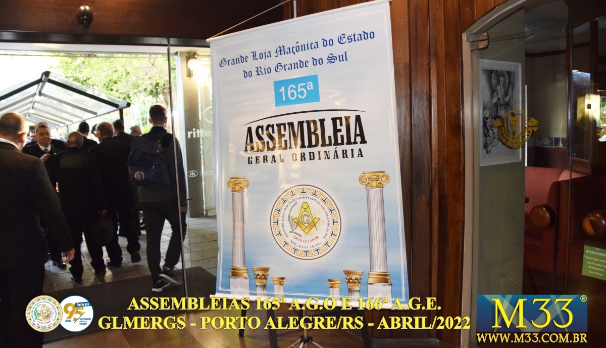 165ª Assembleia Geral Ordinária e 166ª Assembleia Geral Extraordinária GLMERGS - Porto Alegre/RS Abril/2022 Parte 1/6