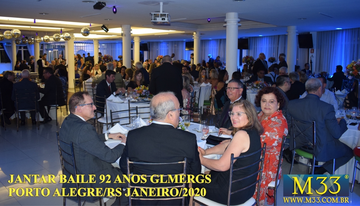 Jantar Baile 92 Anos Grande Loja Manica do Estado do Rio Grande do Sul - GLMERGS - Porto Alegre/RS Jan/20 Parte 2