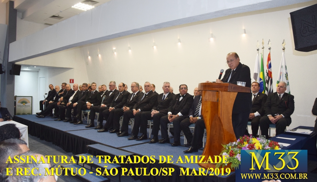 Assinatura de Tratados de Amizade e Reconhecimento Mtuo - So Paulo SP - Maro 2019 Part 7