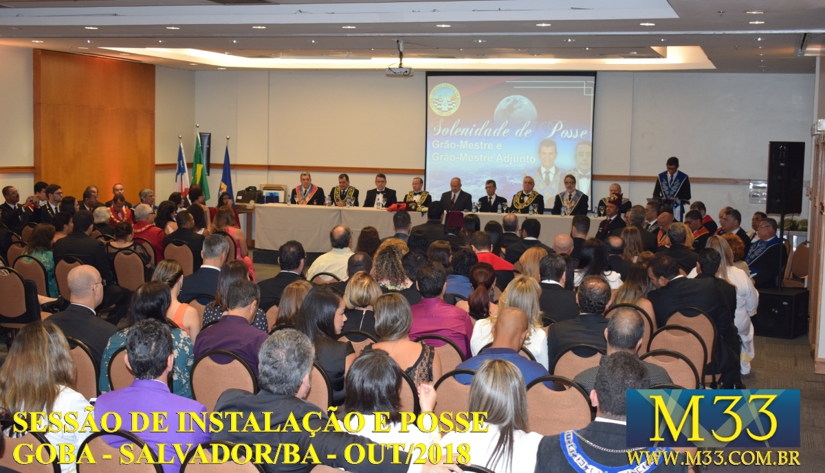 Sesso de Diplomao e  Posse GM e GMA GOBA - Salvador/BA 2018 Parte 1