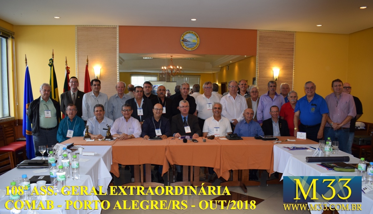108 Assemblia Geral Extraordinria COMAB - Porto Alegre/RS Out/2018