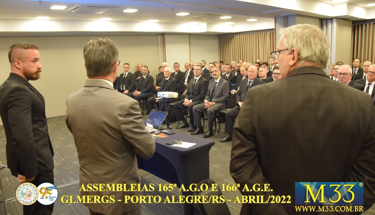 165ª Assembleia Geral Ordinária e 166ª Assembleia Geral Extraordinária GLMERGS - Porto Alegre/RS Abril/2022 Parte 3/6
