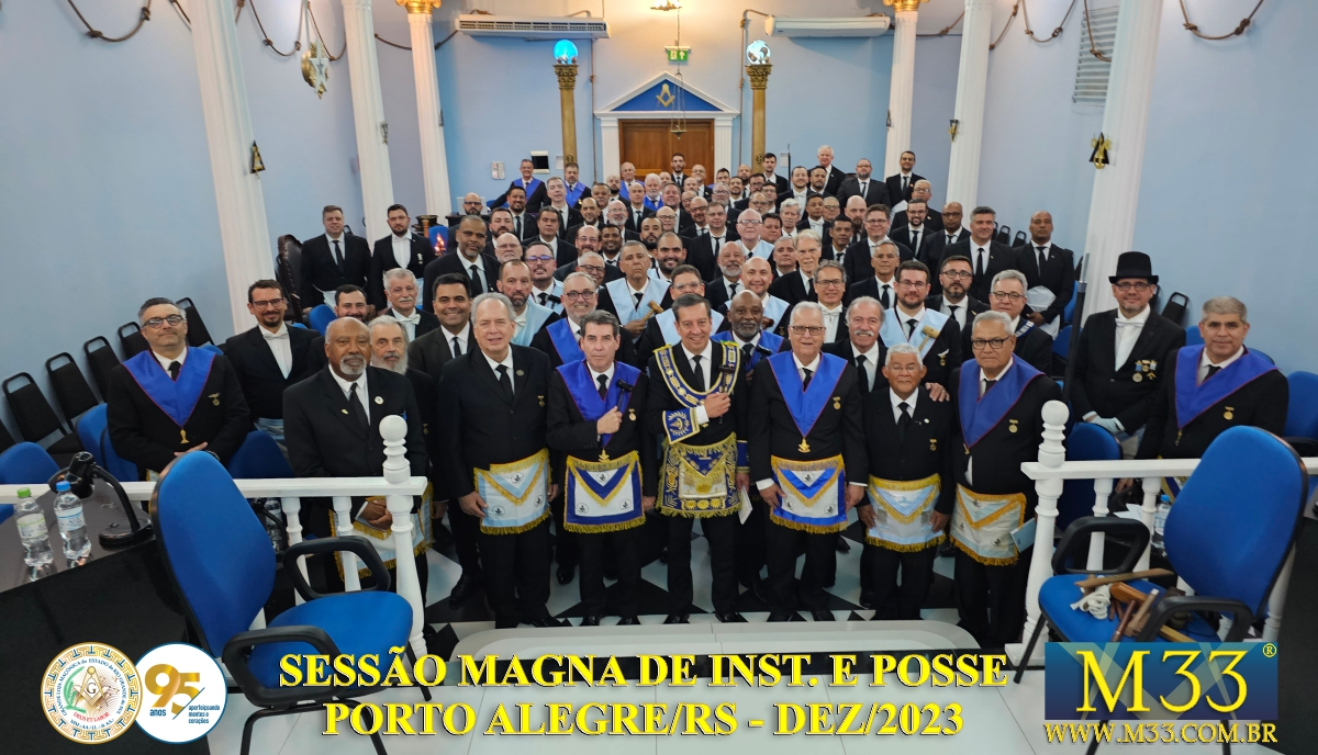 SESSÃO MAGNA DE INSTALÇÕES E POSSES GLMERGS - PORTO ALEGRE.RS - DEZEMBRO/2023