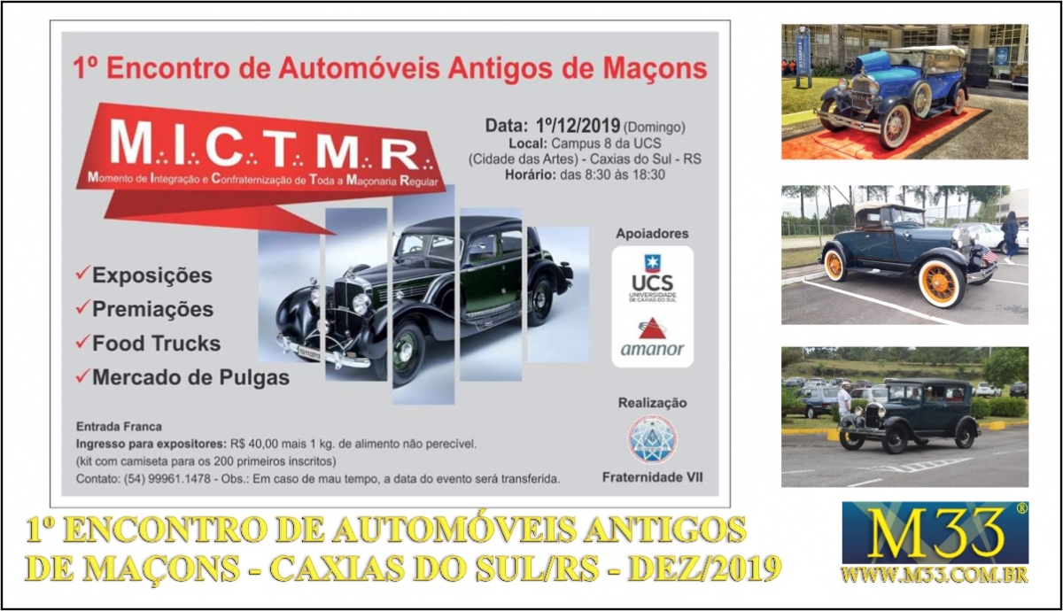 1 Encontro de Carros Antigos de Maons - Caxias do Sul - Dez/2019 - Parte 1