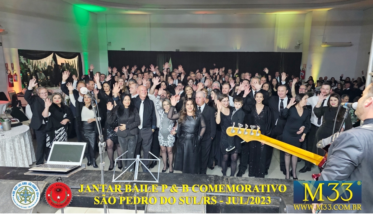 JANTAR BAILE PRETO & BRANCO COMEMORATIVO 30 ANOS DA LOJA SO PEDRO E 125 ANOS DA LOJA REMANSO - SO PEDRO DO SUL/RS - JUL/2023 PARTE 3 DE 3