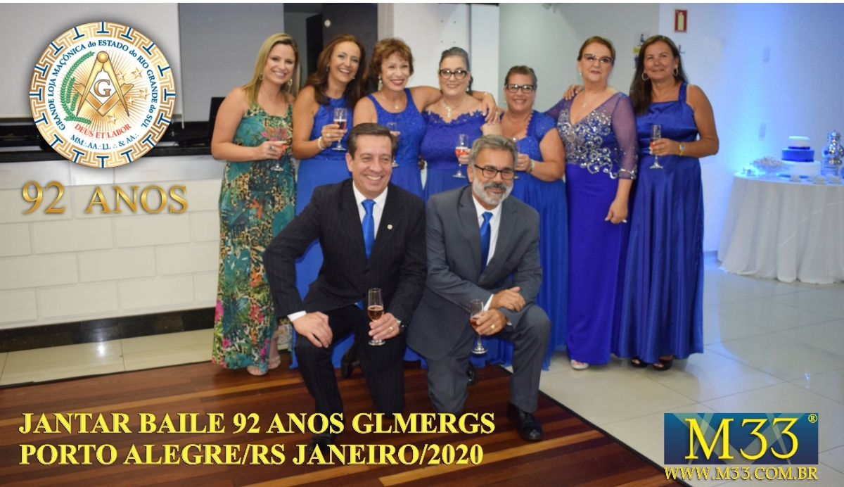 Jantar Baile 92 Anos Grande Loja Manica do Estado do Rio Grande do Sul - GLMERGS - Porto Alegre/RS Jan/20 Parte 1