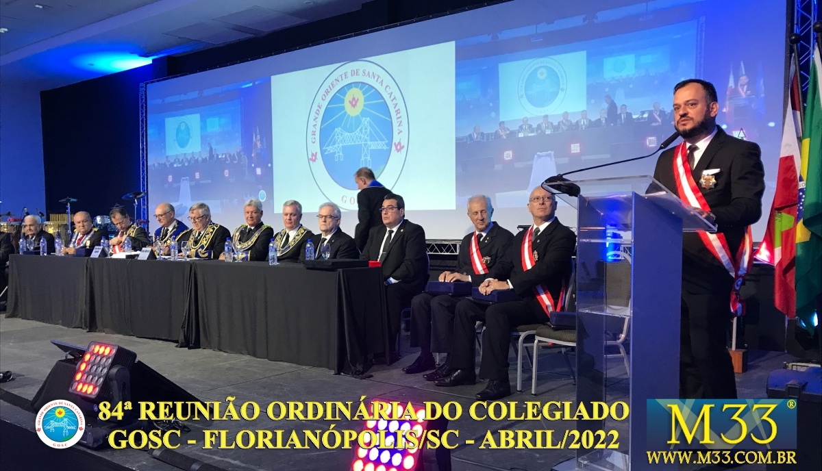 84ª REUNIÃO ORDINÁRIA DO COLEGIADO GOSC - FLORIANÓPOLIS/SC - ABRIL/2022 - 6 Sessão Magna Parte4