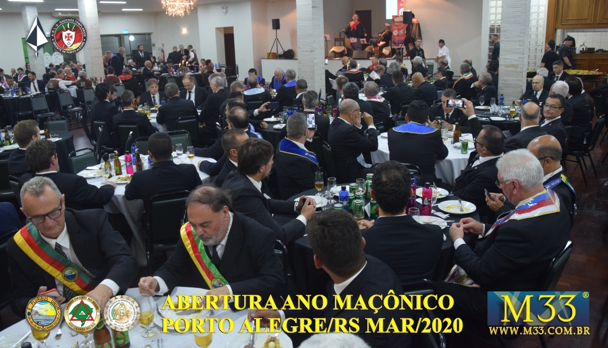 Abertura Ano Manico 2020 Banquete Ritualstico - Porto Alegre/RS Parte 4