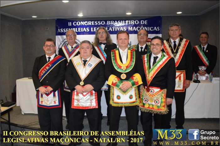 2� CONGRESSO BRASILEIRO ASSEMBLEIAS LEGISLATIVAS MA��NICAS NATAL RN 2017 F001