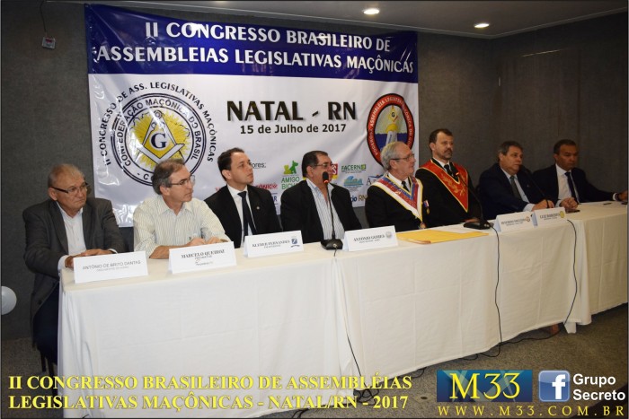 2� CONGRESSO BRASILEIRO ASSEMBLEIAS LEGISLATIVAS MA��NICAS NATAL RN 2017 F005