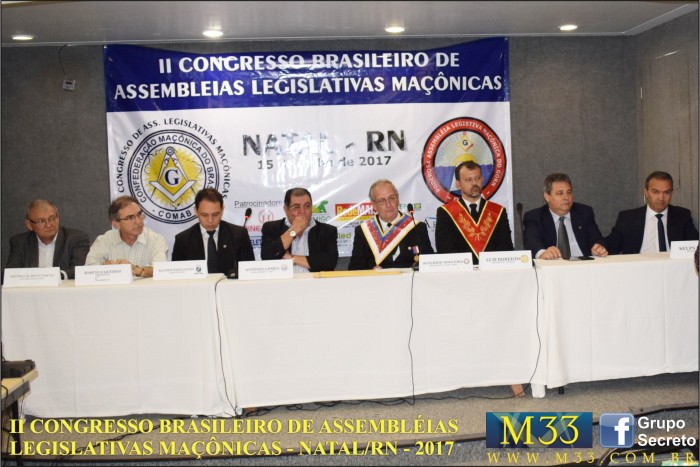 2� CONGRESSO BRASILEIRO ASSEMBLEIAS LEGISLATIVAS MA��NICAS NATAL RN 2017 F006