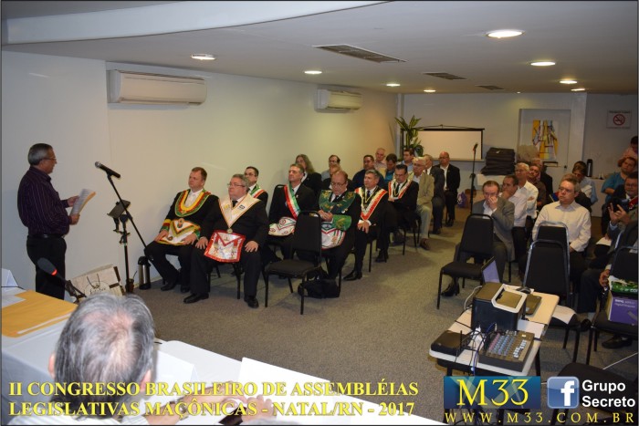 2� CONGRESSO BRASILEIRO ASSEMBLEIAS LEGISLATIVAS MA��NICAS NATAL RN 2017 F007