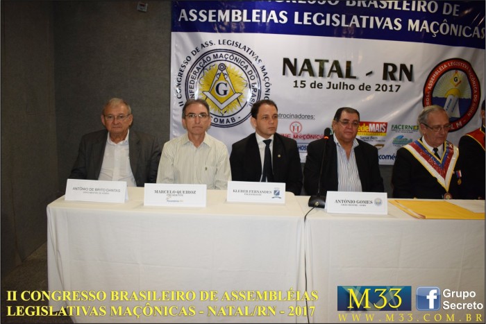 2� CONGRESSO BRASILEIRO ASSEMBLEIAS LEGISLATIVAS MA��NICAS NATAL RN 2017 F009