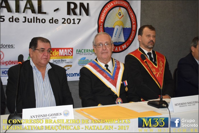 2� CONGRESSO BRASILEIRO ASSEMBLEIAS LEGISLATIVAS MA��NICAS NATAL RN 2017 F010